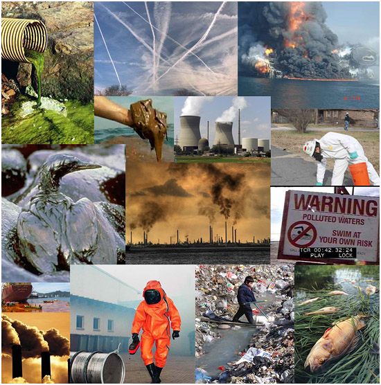 Environmental disasters - oil spills, radiation and pollution