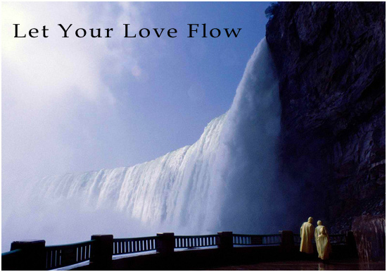 waterfall, let your love flow