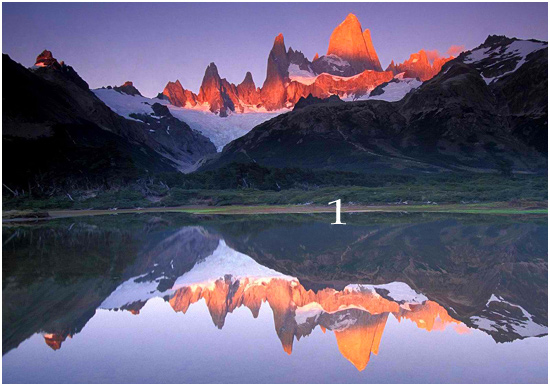 image of mountain lake reflecting, as above so below