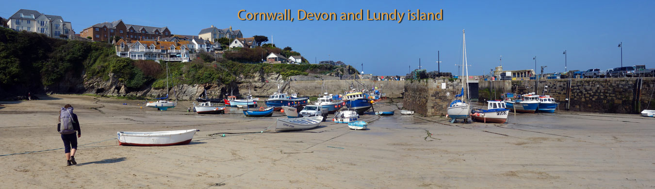 Newquay harbour on the South West Coast Path